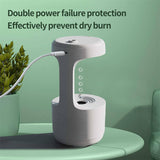 Bedroom Anti-Gravity Humidifier With Clock | Water Drop Backflow Aroma Diffuser Large Capacity Office Bedroom | Mute Heavy Fog Household Sprayer