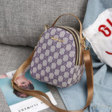 Bag Female Fashion Korean Version Messenger Handbag Small Bag Pu Bags Middle-aged Portable Mother Bag Mobile Phone Small Bag Female