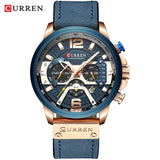 CURREN Karien 8329 Trend Men's Waterproof Watch Six-pin Multi-function Fashion Large Dial Calendar Watch