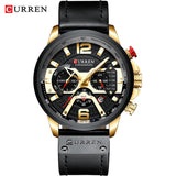 CURREN Karien 8329 Trend Men's Waterproof Watch Six-pin Multi-function Fashion Large Dial Calendar Watch