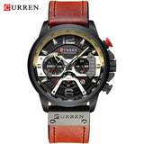 CURREN Karien 8329 Trend Men's Waterproof Watch Six-pin Multi-function Fashion Large Dial Calendar Watch