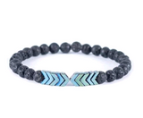 Purple Arrow Men and Women Natural Stone Bracelet Volcanic Stone Magnet Bracelet - Unbeatable_Sale