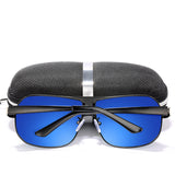 Men's Polarized Sunglasses Large Frame Toad Mirror Series Internal Blue Film Men's Classic Driving Mirror 105