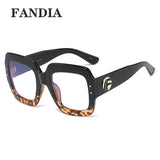 L97394 New Large Frame Anti-blue Light Glasses Plain Face Thin Frame Ins Trend Flat Mirror Female Eyes