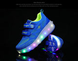 Rechargeable Two-Wheeled Light Shoes - Unbeatable_Sale