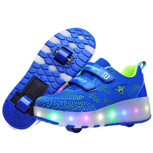 Rechargeable Two-Wheeled Light Shoes - Unbeatable_Sale