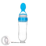 Safe Newborn Baby Feeding Bottle Toddler Silicone Squeeze Feeding Spoon Milk Bottle Baby Training Feeder Food Supplement