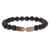 Purple Arrow Men and Women Natural Stone Bracelet Volcanic Stone Magnet Bracelet - Unbeatable_Sale