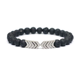 Purple Arrow Men and Women Natural Stone Bracelet Volcanic Stone Magnet Bracelet - Unbeatable_Sale