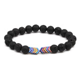 Purple Arrow Men and Women Natural Stone Bracelet Volcanic Stone Magnet Bracelet - Unbeatable_Sale