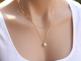 Street Shooting Simple Double Layer Pearl Necklace Necklace