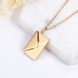 Customized Love Letter Envelope Pendant Necklace