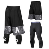 Men Running Compression Sweatpants Gym Jogging Leggings