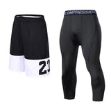 Men Running Compression Sweatpants Gym Jogging Leggings