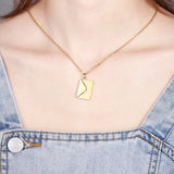 Customized Love Letter Envelope Pendant Necklace