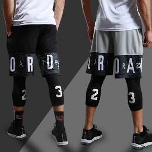 Men Running Compression Sweatpants Gym Jogging Leggings