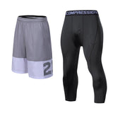 Men Running Compression Sweatpants Gym Jogging Leggings