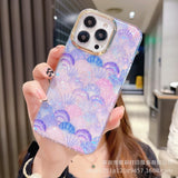 JT Is Suitable For IPhone14 PRO Electroplating Fish Scale Pattern Apple 13/12pro Max Double-sided Film Mobile Phone Case