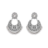 Exaggerated Palace Style Alloy Fan-shaped Earrings Jewelry Niche Design Sense Travel Photo Gift Earrings