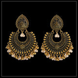 Hot Sale Indian Classic Retro Bell Earrings Exaggerated Creative Millet Beads Tassel Earrings Earrings