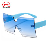 Frameless Colorful Multi-color Sunglasses One-piece Outdoor Shade Men's And Women's Sunglasses