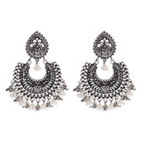 Hot Sale Indian Classic Retro Bell Earrings Exaggerated Creative Millet Beads Tassel Earrings Earrings