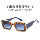 European And American Personality Hit Color Net Red Street Shooting Ins Glasses Square Modern Sunglasses