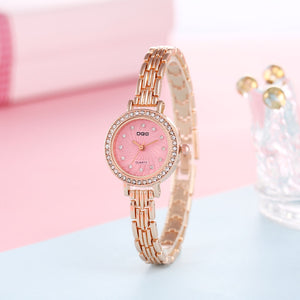 Watch Female Ins Style Exquisite Simple Temperament Thin Belt Small Dial Quartz Bracelet Mother-of-pearl Ladies Watch