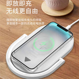 Wireless Charger Night Light 15W Fast Charge Mobile Phone Holder Three-in-One Wireless Charger Desk Lamp Gift Printing LOGO