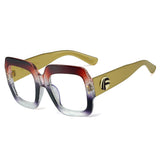 L97394 New Large Frame Anti-blue Light Glasses Plain Face Thin Frame Ins Trend Flat Mirror Female Eyes