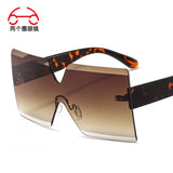 Frameless Colorful Multi-color Sunglasses One-piece Outdoor Shade Men's And Women's Sunglasses