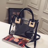 Women's Bags 2012 Summer New Trendy Jelly Bag Women's Messenger Bag Casual Handbag Bag Shoulder Bag Transparent Mother