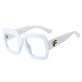 L97394 New Large Frame Anti-blue Light Glasses Plain Face Thin Frame Ins Trend Flat Mirror Female Eyes