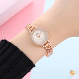 Watch Female Ins Style Exquisite Simple Temperament Thin Belt Small Dial Quartz Bracelet Mother-of-pearl Ladies Watch