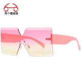 Frameless Colorful Multi-color Sunglasses One-piece Outdoor Shade Men's And Women's Sunglasses