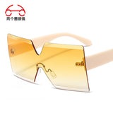 Frameless Colorful Multi-color Sunglasses One-piece Outdoor Shade Men's And Women's Sunglasses