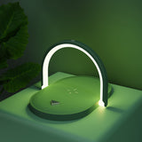 Wireless Charger Night Light 15W Fast Charge Mobile Phone Holder Three-in-One Wireless Charger Desk Lamp Gift Printing LOGO