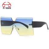 Frameless Colorful Multi-color Sunglasses One-piece Outdoor Shade Men's And Women's Sunglasses