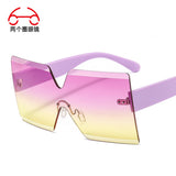 Frameless Colorful Multi-color Sunglasses One-piece Outdoor Shade Men's And Women's Sunglasses