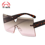 Frameless Colorful Multi-color Sunglasses One-piece Outdoor Shade Men's And Women's Sunglasses