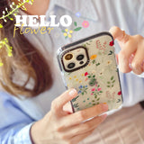 CASE Flowers And Plants Suitable For IPhone13Pro Apple 12Promax Mobile Phone Shell Xs Tide Brand 11 Transparent Women's Soft 8