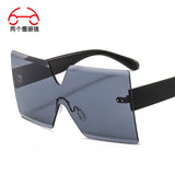 Frameless Colorful Multi-color Sunglasses One-piece Outdoor Shade Men's And Women's Sunglasses