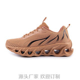 Shoes Men's Amazon Large Size Sports Shoes Men's Shoes Cross-border Breathable Flyweave Sports Flame Wholesale Good Quality Trendy Shoes