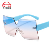 Frameless Colorful Multi-color Sunglasses One-piece Outdoor Shade Men's And Women's Sunglasses