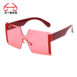 Frameless Colorful Multi-color Sunglasses One-piece Outdoor Shade Men's And Women's Sunglasses