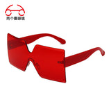 Frameless Colorful Multi-color Sunglasses One-piece Outdoor Shade Men's And Women's Sunglasses