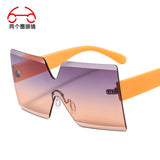 Frameless Colorful Multi-color Sunglasses One-piece Outdoor Shade Men's And Women's Sunglasses