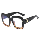 L97394 New Large Frame Anti-blue Light Glasses Plain Face Thin Frame Ins Trend Flat Mirror Female Eyes