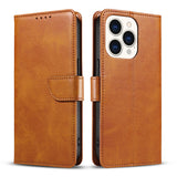 Suitable For Iphone 14 Mobile Phone Shell Apple 13 Mobile Phone Leather Case New Samsung S22 Calf Pattern Flip Cover