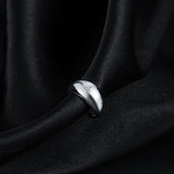 S925 Silver Simple Glossy Open Ring Female Korean All-match Niche Temperament Personality Fashion Ring